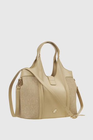 VERDE FASHION | Borsa a spalla in tessuto