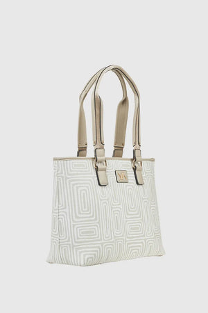 VERDE FASHION | Shopping bag motivo geometrico