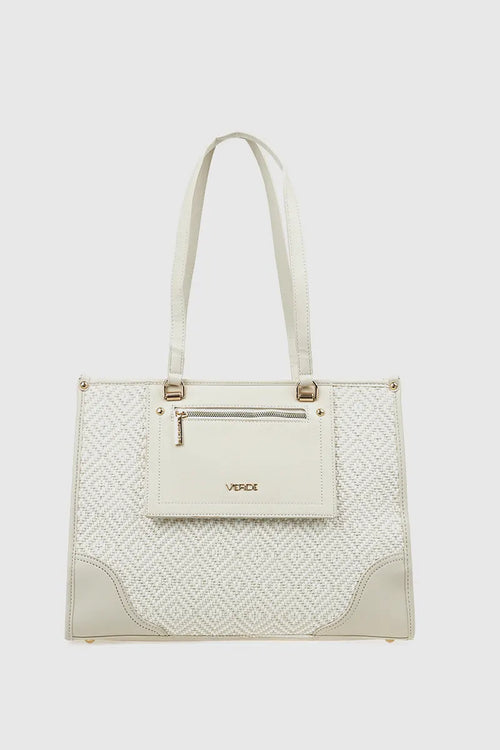 VERDE FASHION | Shopping bag texture intrecciata