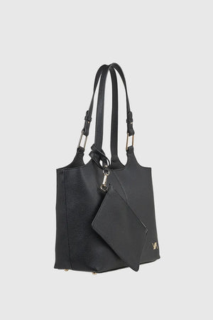 VERDE FASHION | Borsa a spalla con pochette removibile