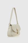 VERDE FASHION | Borsa a spalla con patta e tracolla