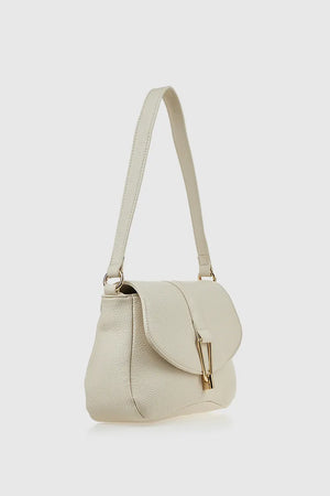 VERDE FASHION | Borsa a spalla con patta e tracolla