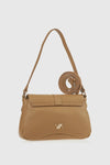 VERDE FASHION | Borsa a spalla con patta e tracolla