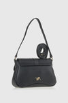 VERDE FASHION | Borsa a spalla con patta e tracolla