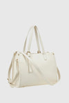 VERDE FASHION | Shopper in rafia ed ecopelle