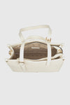 VERDE FASHION | Shopper in rafia ed ecopelle