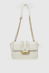 VERDE FASHION | Borsa in ecopelle con borchie