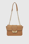 VERDE FASHION | Borsa in ecopelle con borchie