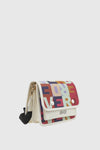 VERDE FASHION | Borsa a tracolla logo multicolor