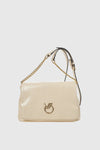 VERDE FASHION | Borsa a tracolla ecopelle lucida
