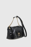 VERDE FASHION | Borsa a tracolla ecopelle lucida