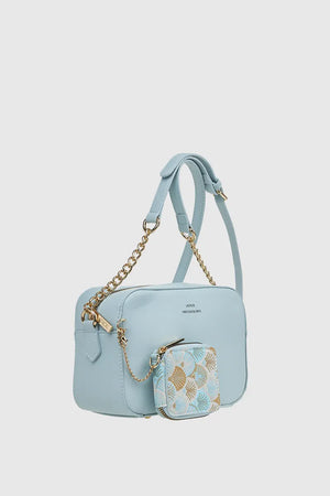 VERDE FASHION | Camera bag a tracolla con portamonete