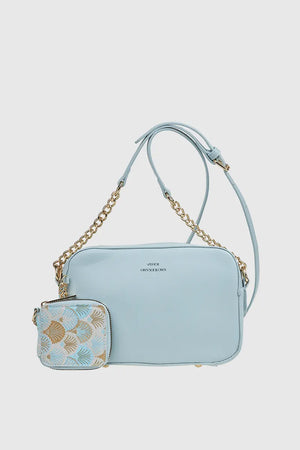 VERDE FASHION | Camera bag a tracolla con portamonete