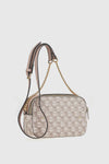 VERDE FASHION | Pochette doppia tasca motivo geometrico