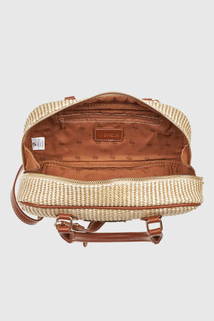 VERDE FASHION | Borsa baguette in rafia