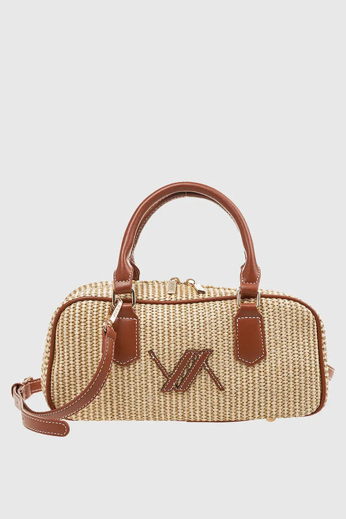VERDE FASHION | Borsa baguette in rafia