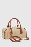 VERDE FASHION | Borsa baguette in rafia