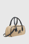 VERDE FASHION | Borsa baguette in rafia