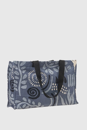 VERDE FASHION | Borsa mare in cotone fantasia