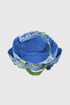 VERDE FASHION | Borsa mare in cotone fantasia maioliche