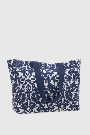VERDE FASHION | Borsa mare in cotone fantasia cachemire
