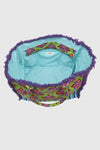 VERDE FASHION | Borsa mare in cotone fantasia floreale