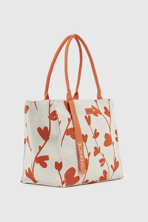 VERDE FASHION | Borsa mare in canvas fantasia