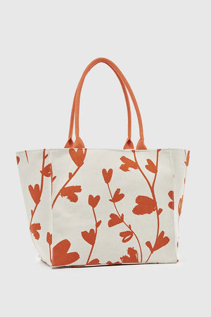 VERDE FASHION | Borsa mare in canvas fantasia