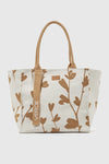 VERDE FASHION | Borsa mare in canvas fantasia