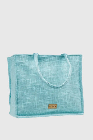 VERDE FASHION | Borsa mare in cotone con conchiglie