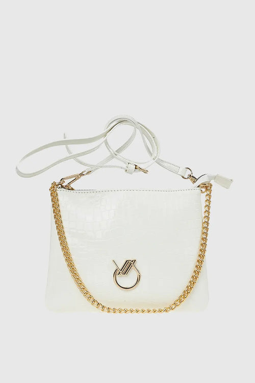 VERDE FASHION | Mini bag a tracolla pitonata