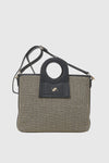 VERDE FASHION | Borsa a tracolla tessuto paglia