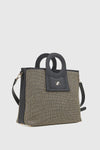 VERDE FASHION | Borsa a tracolla tessuto paglia