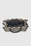 VERDE FASHION | Tote bag in tessuto motivo rombi
