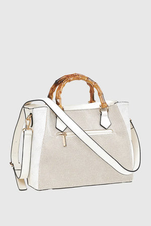 VERDE FASHION | Tote bag manico bamboo