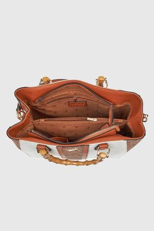 VERDE FASHION | Tote bag manico bamboo