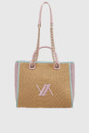 VERDE FASHION | Shopping bag in rafia