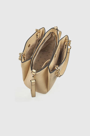 VERDE FASHION | Borsa morbida a tre scomparti
