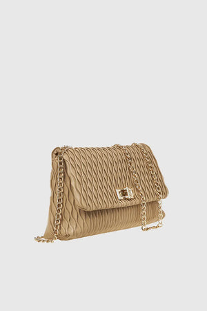 VERDE FASHION | Pochette ecopelle trama ondulata