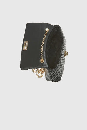 VERDE FASHION | Pochette ecopelle trama ondulata