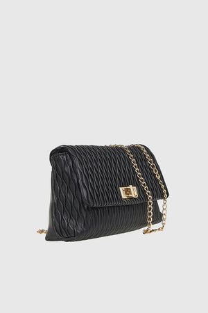 VERDE FASHION | Pochette ecopelle trama ondulata