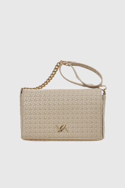 VERDE FASHION | Pochette ecopelle trama intrecciata