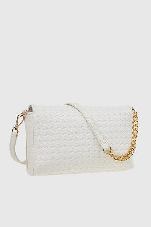 VERDE FASHION | Pochette ecopelle trama intrecciata