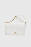 VERDE FASHION | Pochette ecopelle trama intrecciata