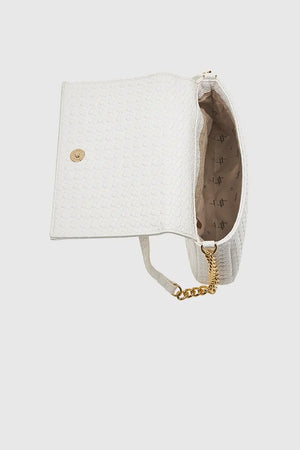 VERDE FASHION | Pochette ecopelle trama intrecciata