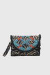 VERDE FASHION | Pochette zebrata in tessuto
