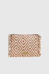 VERDE FASHION | Pochette in tessuto con ricami