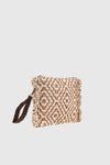VERDE FASHION | Pochette in tessuto con ricami