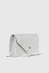 VERDE FASHION | Pochette in raso con patta