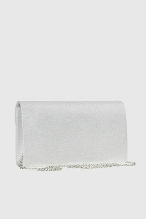 VERDE FASHION | Pochette in raso con patta